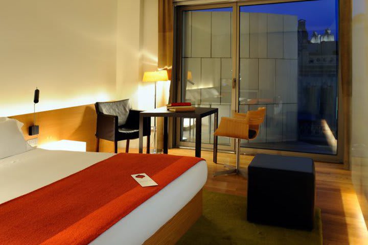 Standard room at Hotel Omm in downtown Barcelona