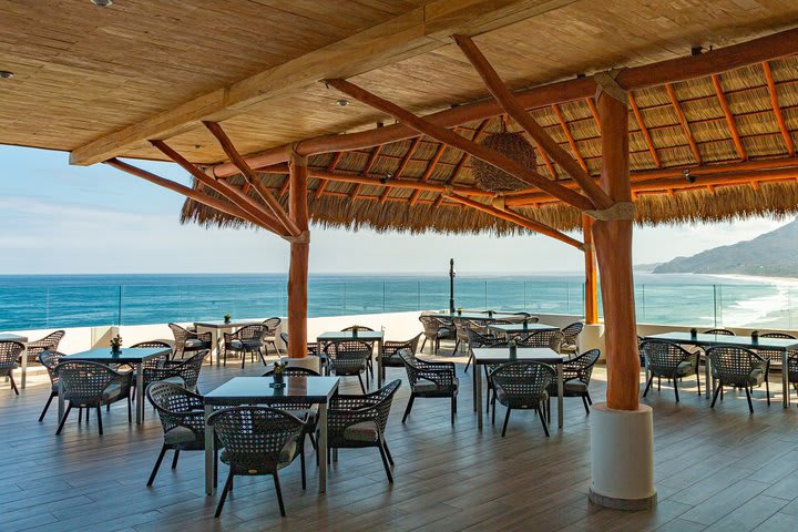 Tables in the restaurant