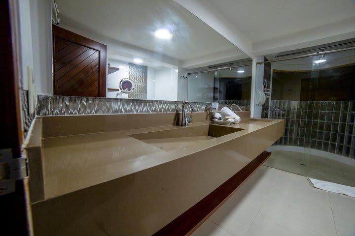 Interior de un baño