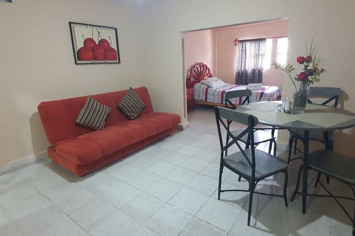 Sitting and dining areas in an apartmentq