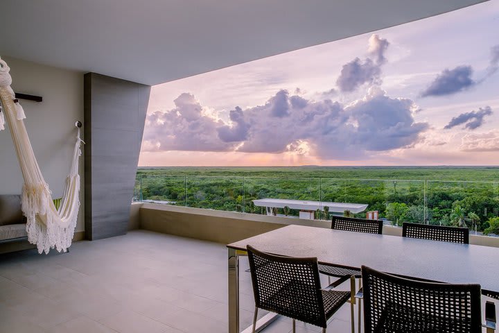 Terrace with hammock