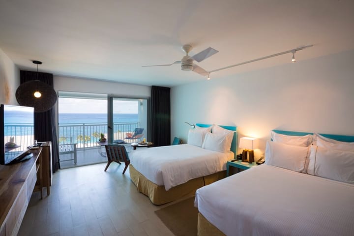 Some rooms offer ocean view