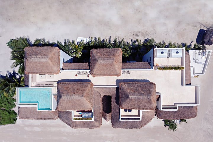 Aerial view of the rooftop