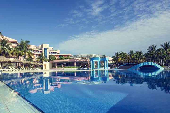 The resort has a pool