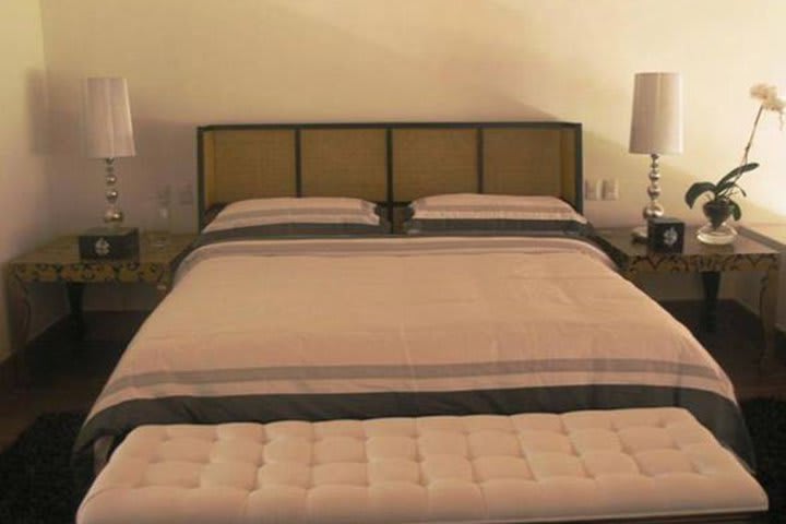 Bedroom in a residence at Los Altos hotel in the Casa de Campo resort
