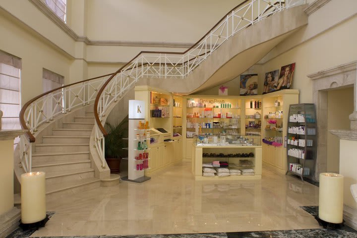 Entrada del spa de Pueblo Bonito Rosé Resort & Spa en Los Cabos