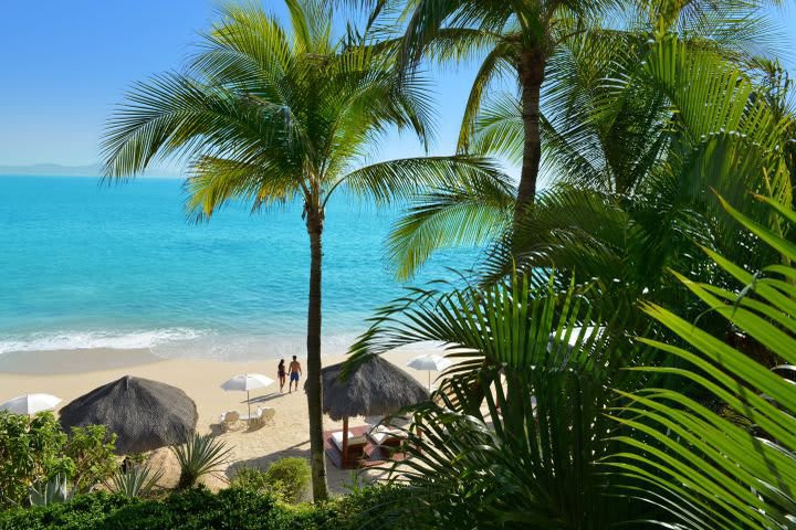 Vista de la playa