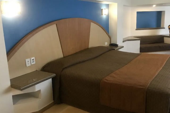 Junior suites have a king size bed