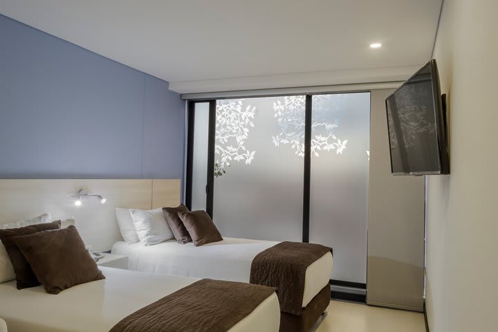 Guest rooms are equipped with flat-screen TV