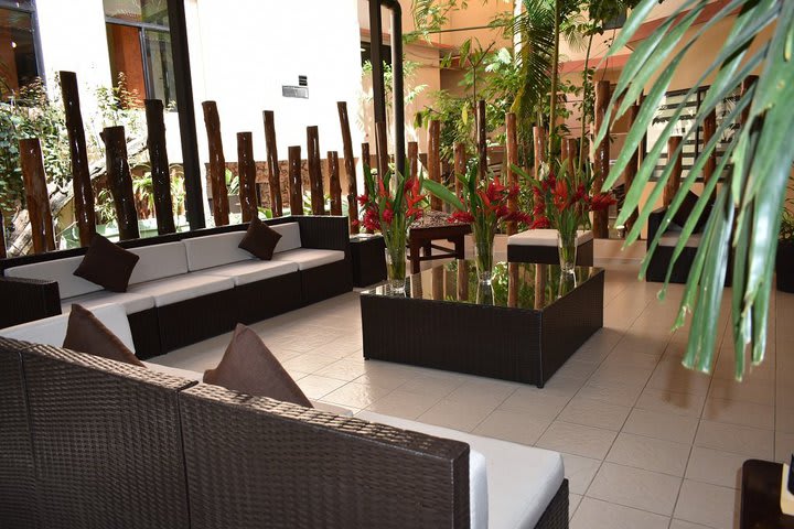 Sitting area in the lobby