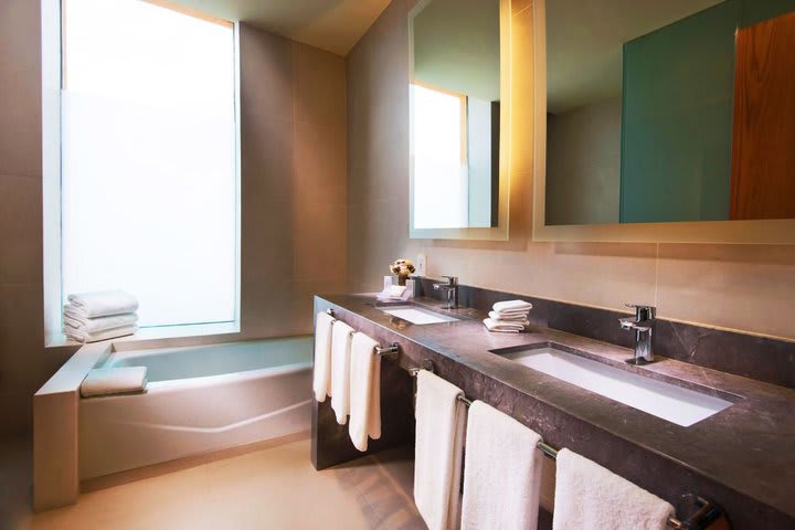 Private guest bathroom