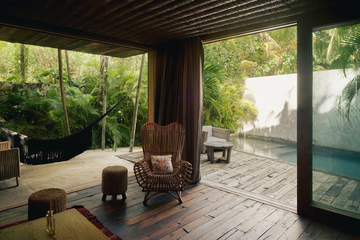 Terraza en una suite Premier Jungle