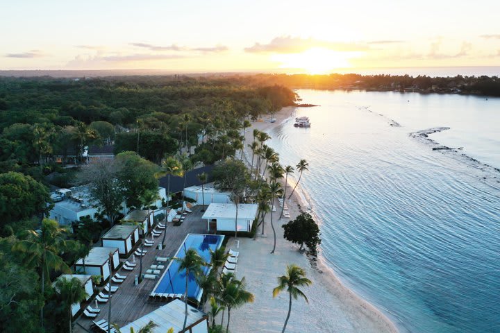 View of the beach area