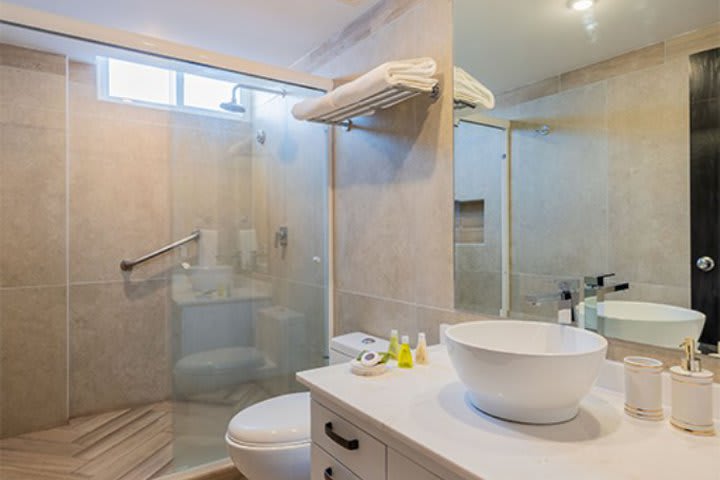 Private bathroom in an apartment