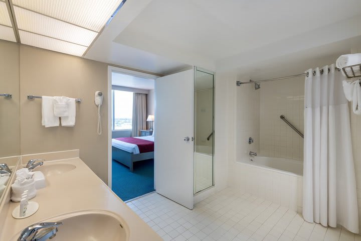 Private bathroom with shower