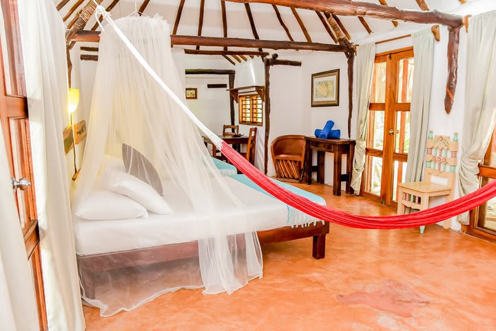 Interior de un bungalow