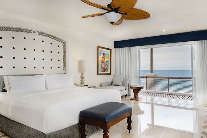 Bedroom in the oceanfront Casita