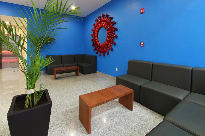 Sitting area in the lobby