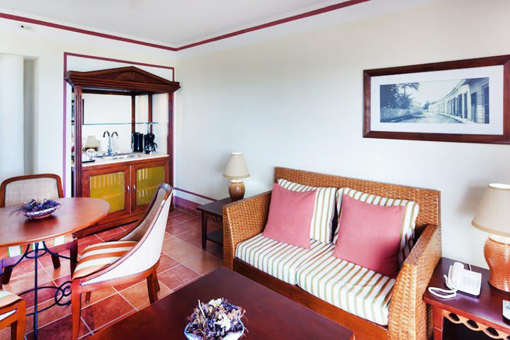 Suites and junior suites offer balcony or terrace