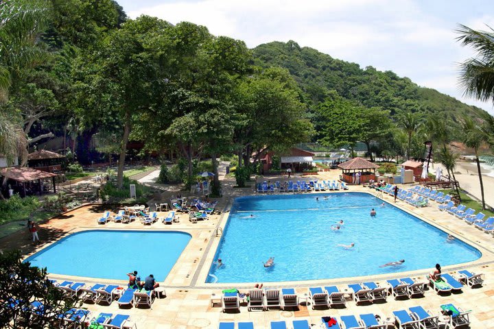 The  pools offer panoramic views of the sea