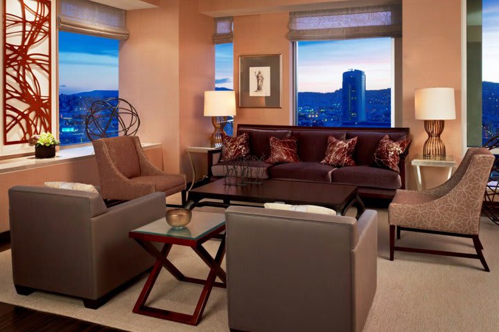 Sitting area in the presidential suite at The St Regis San Francisco