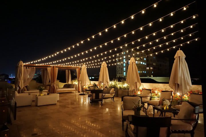 You can book the terrace for a special event