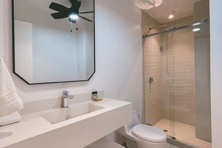 Interior de un baño privado