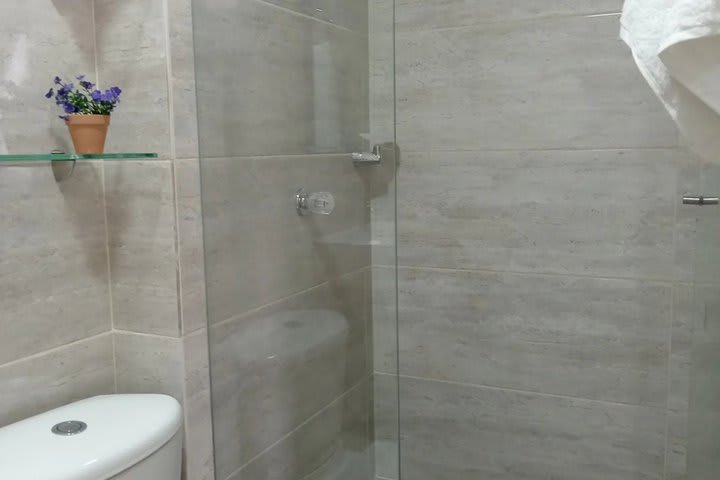 Interior de un baño privado