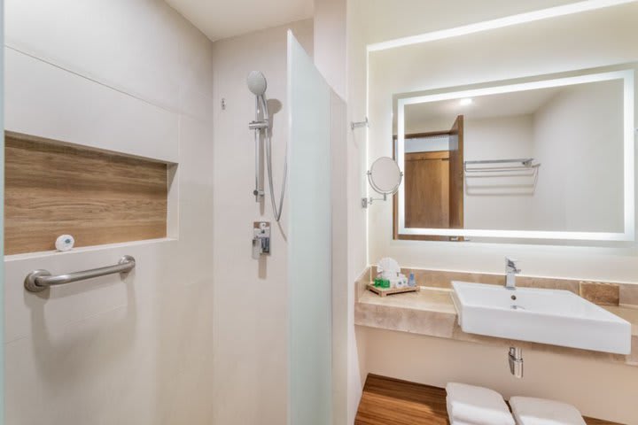 Interior de un baño privado