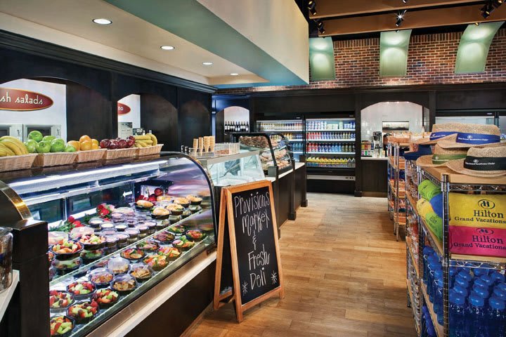 Hilton Grand Vacations at SeaWorld has a convenience store to buy food and sundries