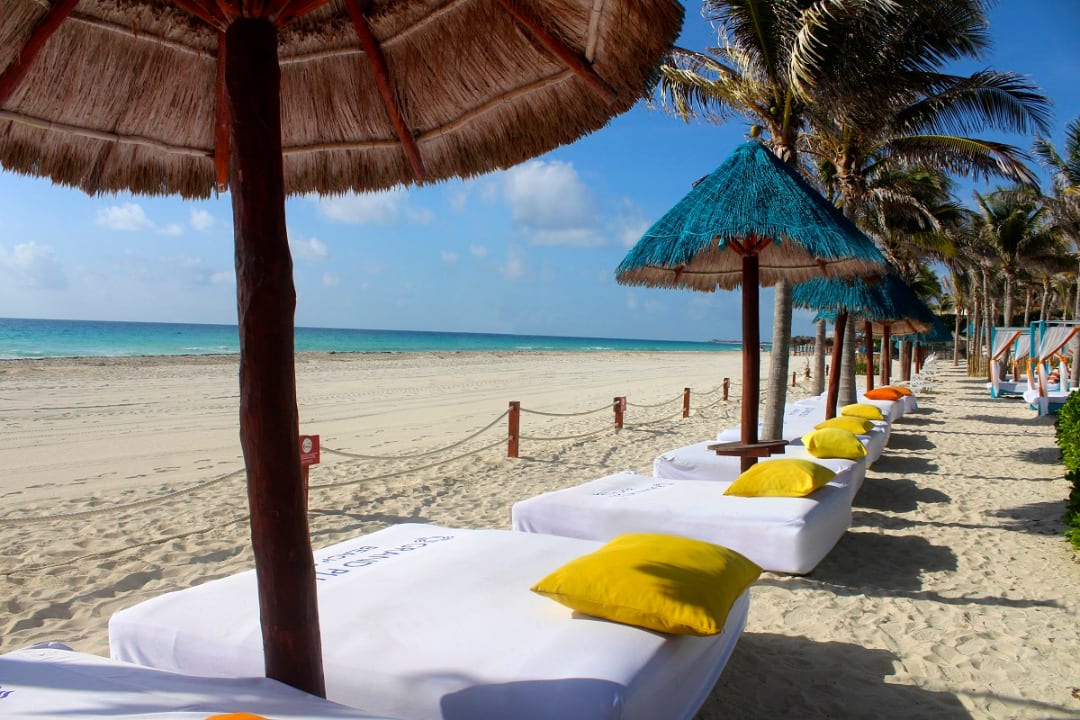 Sitting area on the beach