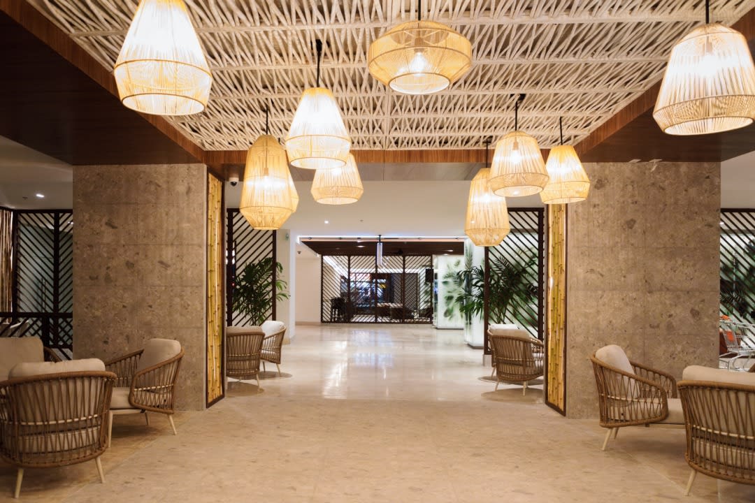 El lobby del hotel