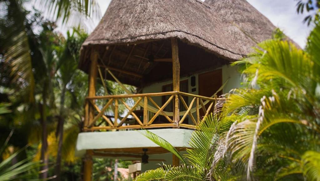 Habitación Palapa con vistas al mar y cama extragrande