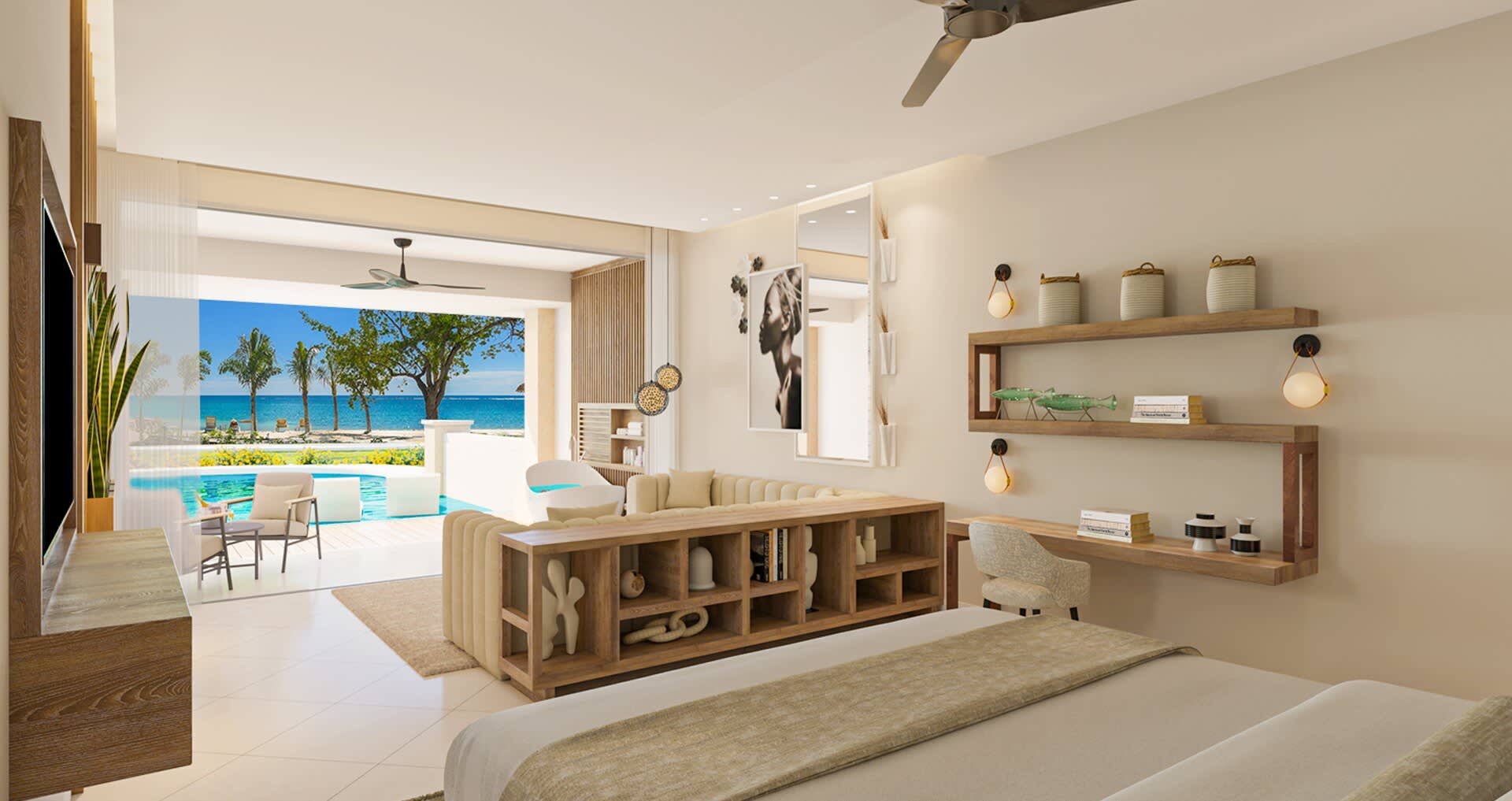 Img - Tufa Terrace Swim-up One Bedroom Butler Suite w/ Patio Tranquility Soaking Tub - TSUP