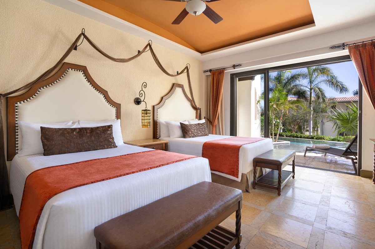Img - Junior suite doble swim out vista al jardín