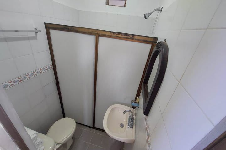 Interior of a private guest bathroom