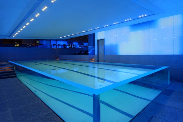 Andaz Shanghai features an outdoor pool