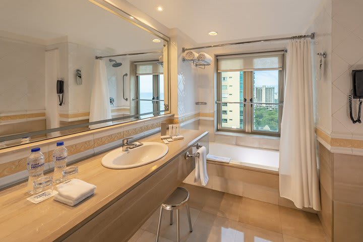 Private guest bathroom