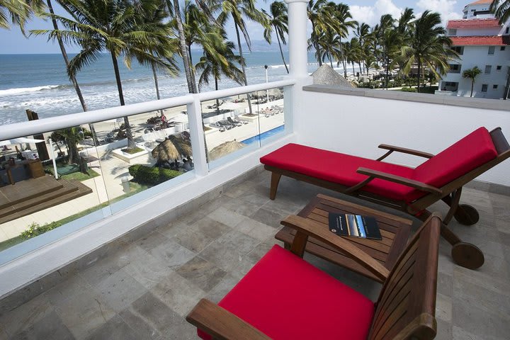 Balcony in an oceanfront suite