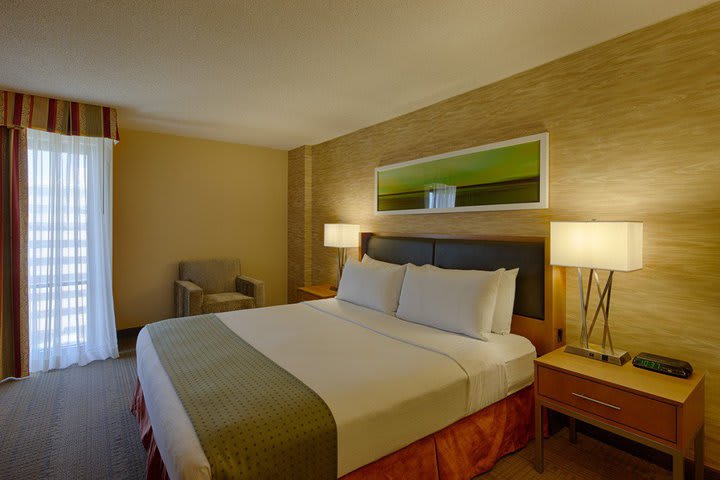 One of the suites at the Holiday Inn San Antonio Airport