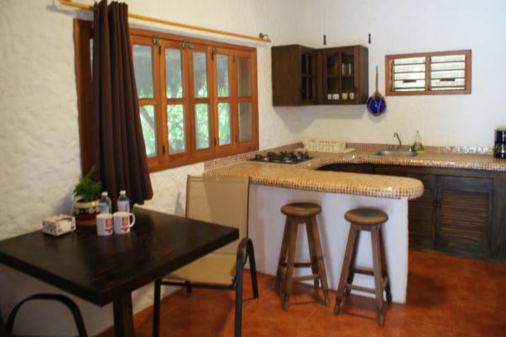 Kitchenette in one of the apartments