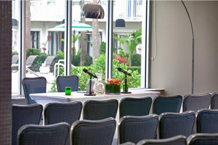 Meeting room at the Surfcomber hotel