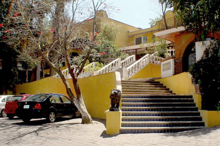 The hotel occupies a former colonial hacienda