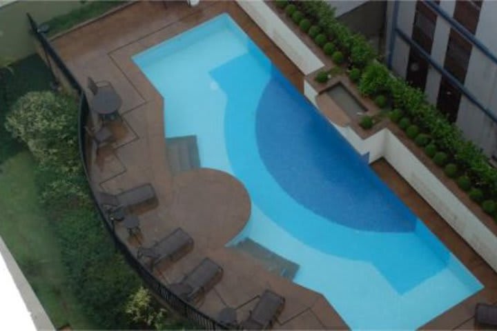 Pool at InterCity The Universe hotel in Sao Paulo