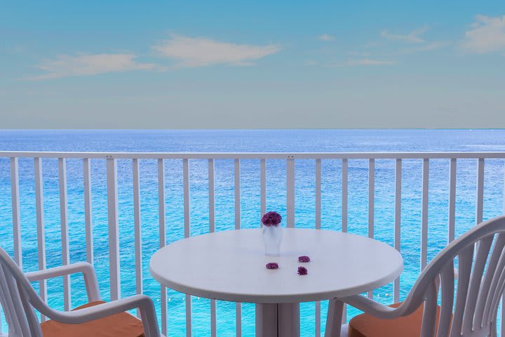 Balcony with ocean view