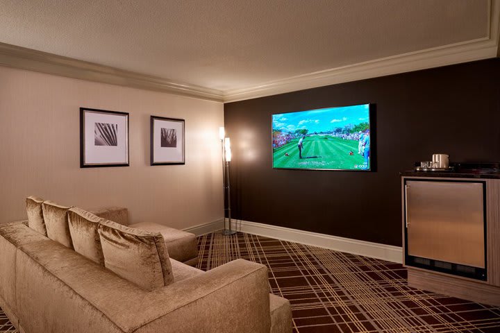 Sitting area in a suite