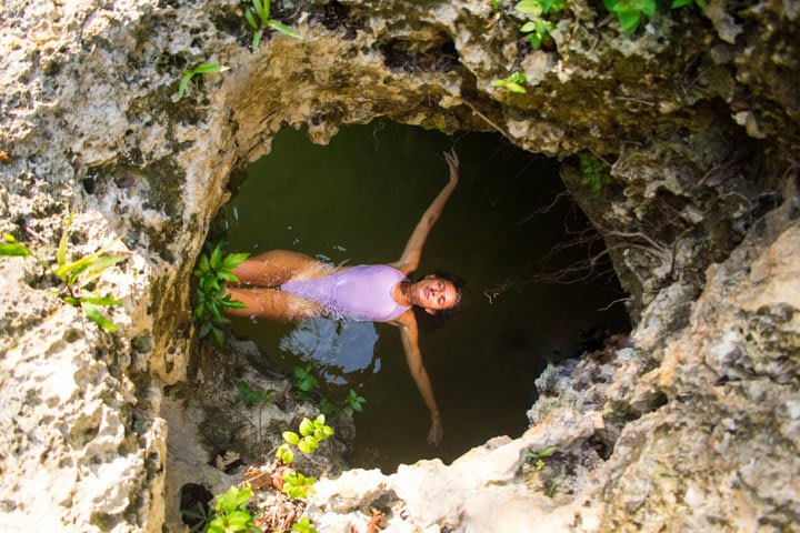 Vista de un cenote