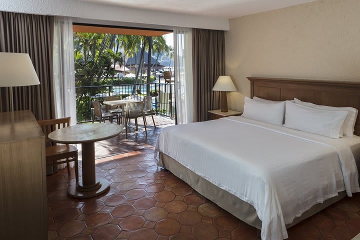 Guest room with pool view