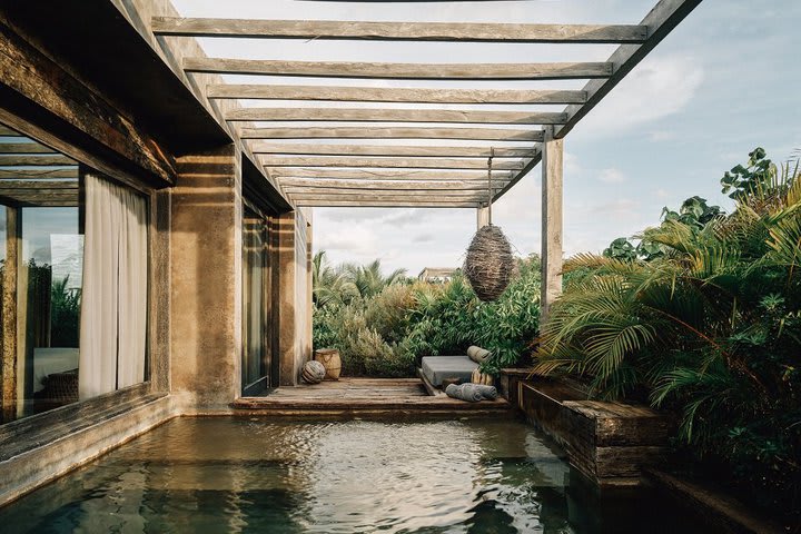 Piscina privada de la suite Aire