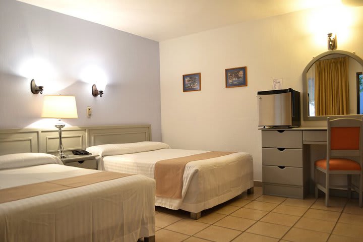 Una de las habitaciones del hotel